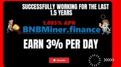 EARN 3% DAILY PROFITS - BNB MINER.FINANCE
